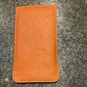 Coach Caramel Leather Phone Case